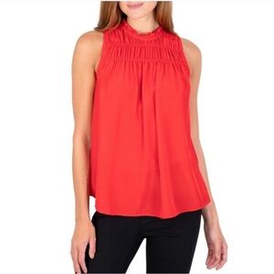 Joie Vibrant Red Sleeveless Blouse Sz XS New with Tag